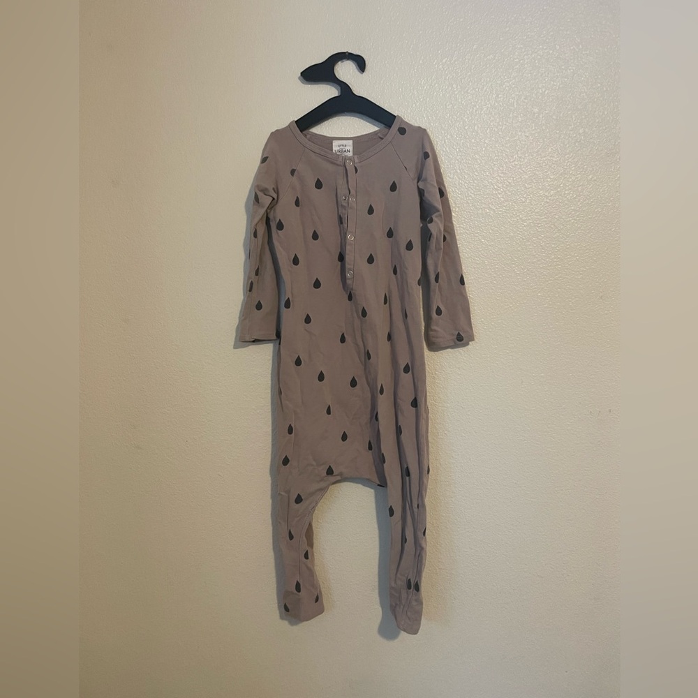 Kids Raindrop Pattern One-piece Bodysuit